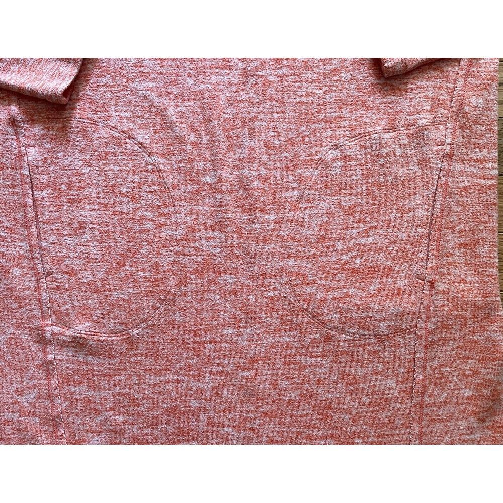 Saturday Sunday Anthropologie Tunic Dress Women XS Orange Space Dye Cowl Neck - Picture 4 of 8